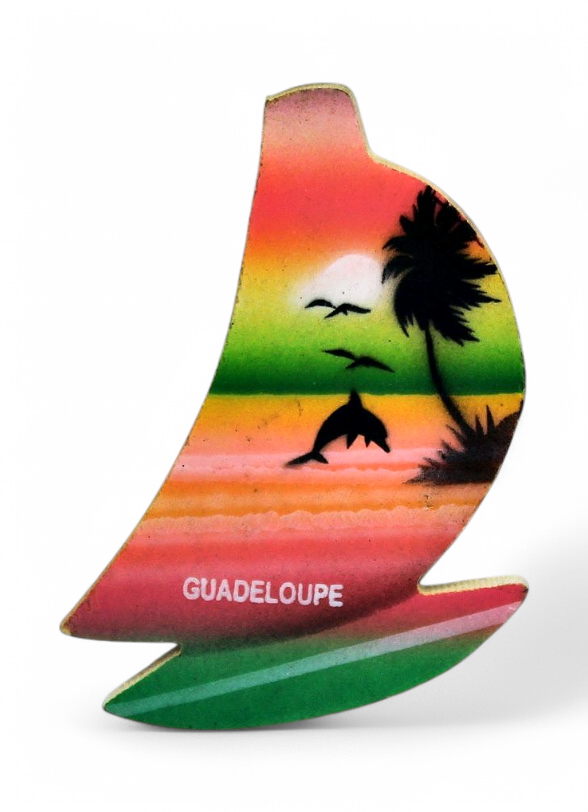 Magnet Bateau Bois Colore