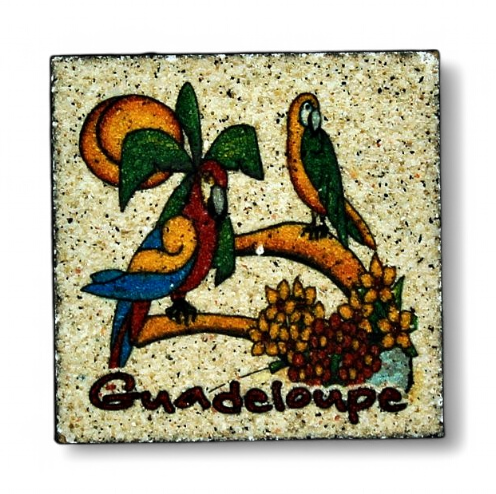 Magnet Sable 2 Perroquets Gp