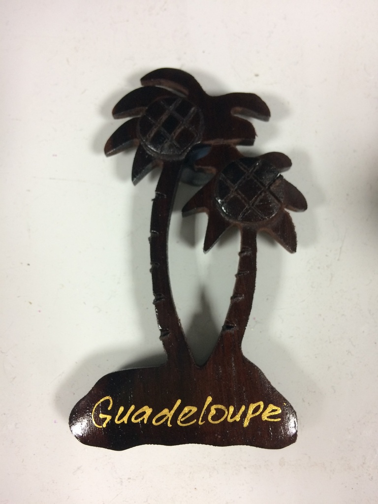 Magnet Double Palmier Bois