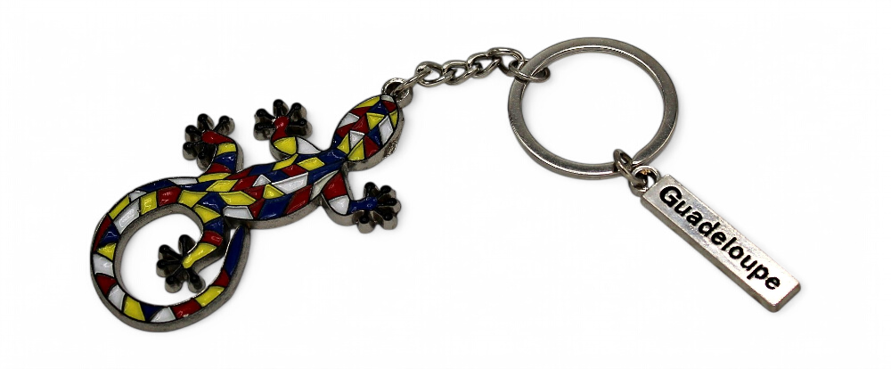 Porte-Clé Métal Lezard Multicolor