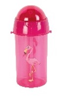 Gourde Flamingo Avec Paille