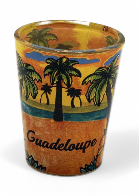 Verre Shot Transparent Palmier