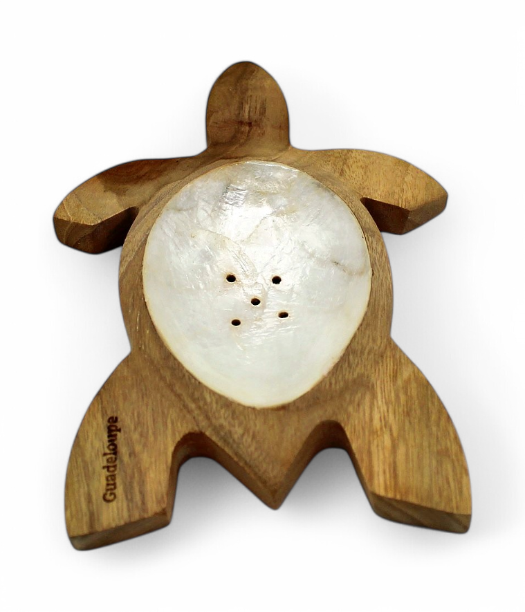 Porte Savon Tortue Blanc M