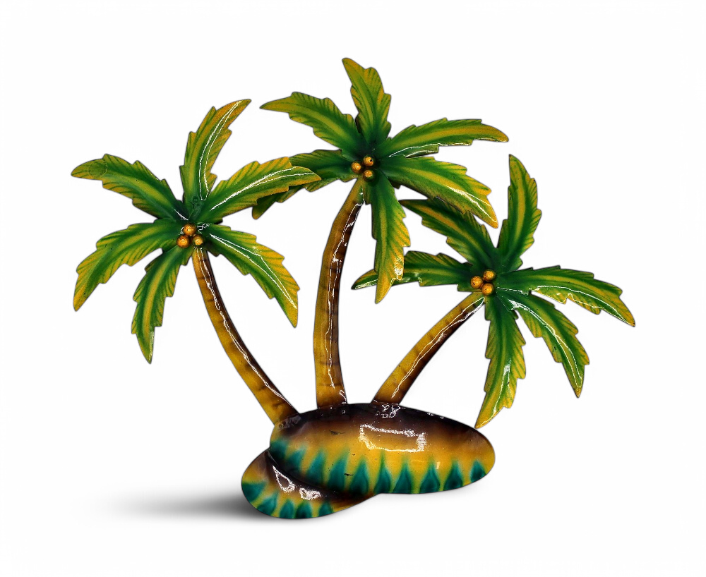 Applique 3 Palmiers Metal 30 Cm