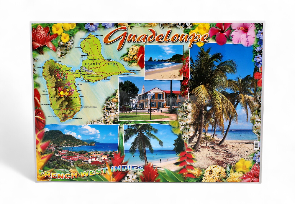 Set de Table GP Plage Flamboyant / Cartes + 5 Photos STG31