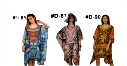 Kaftan Short Digital Shiffon