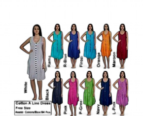 Robe Adulte A Line Button