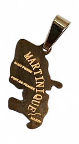 Pendantif Métal Carte Taille Petite Couleur Argent