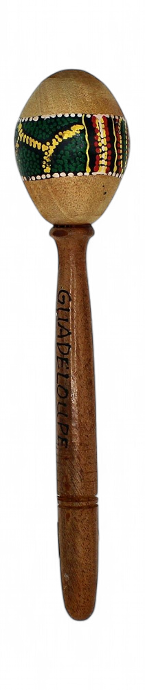Maracas stick abstract 18 cm