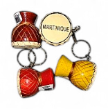 Porte clef bois gwoka marron