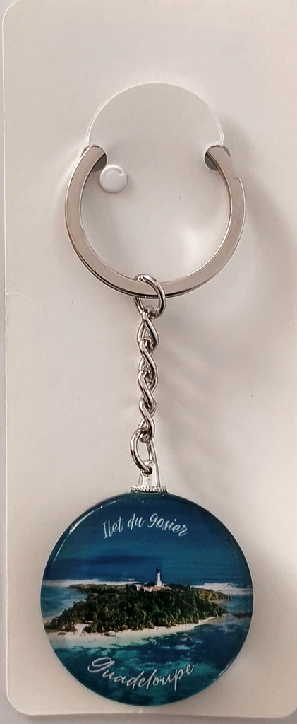 Porte-clé Verre - Ilet du Gosier GP