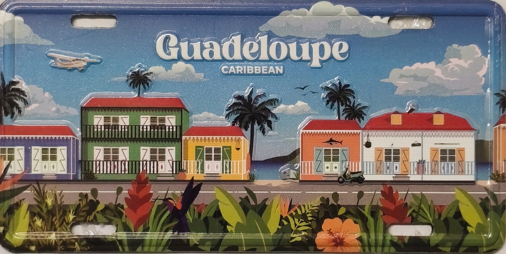 Magnet Plaque - Maisons créoles